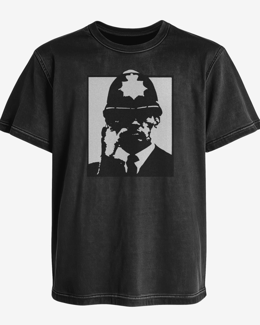 Polera desgastada Police Bastard Doom