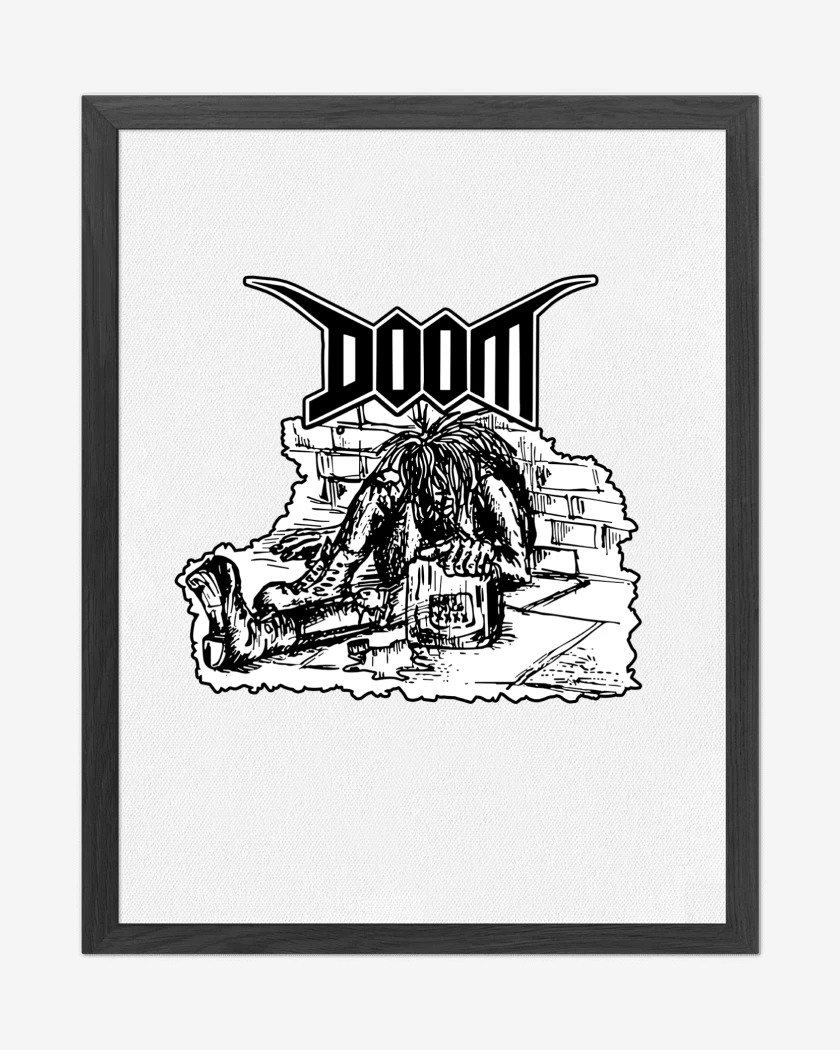 Cuadro decorativo Blanco de Doom Crsut II