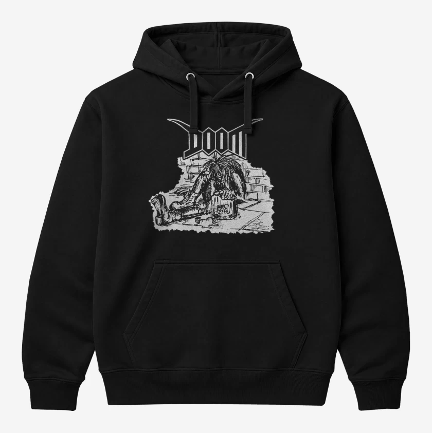 Polerón Canguro Negro de Doom Crsut II