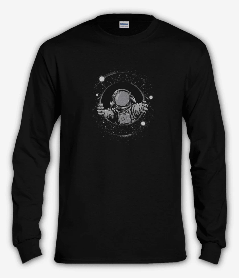 Polera manga larga Negro de Astronauta 9