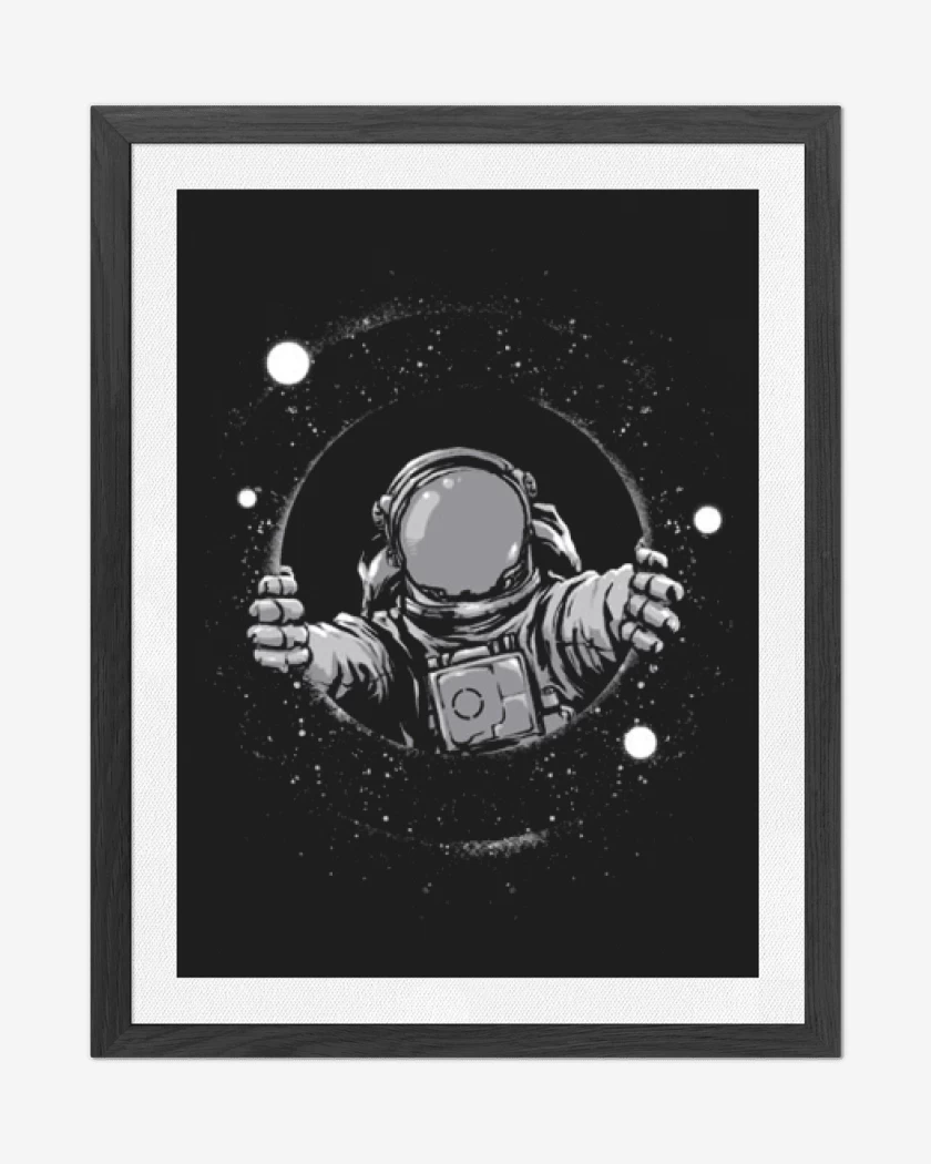 Cuadro decorativo Negro de Astronauta 9