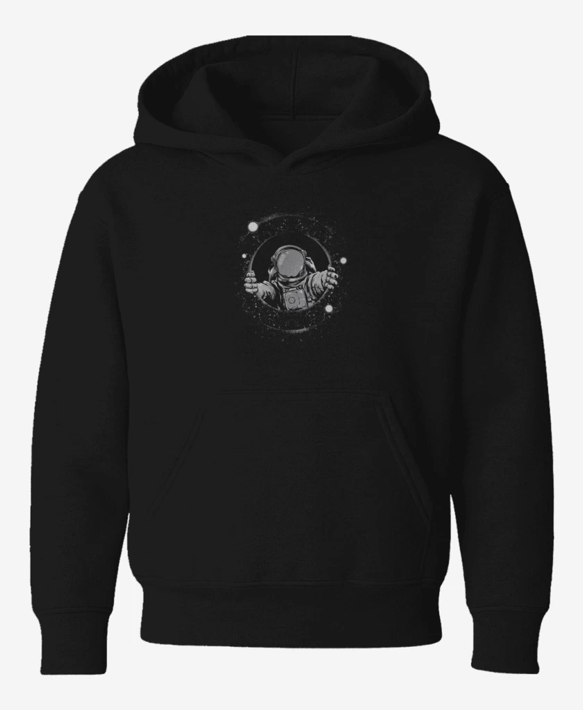 Poleron de niño Negro de Astronauta 9