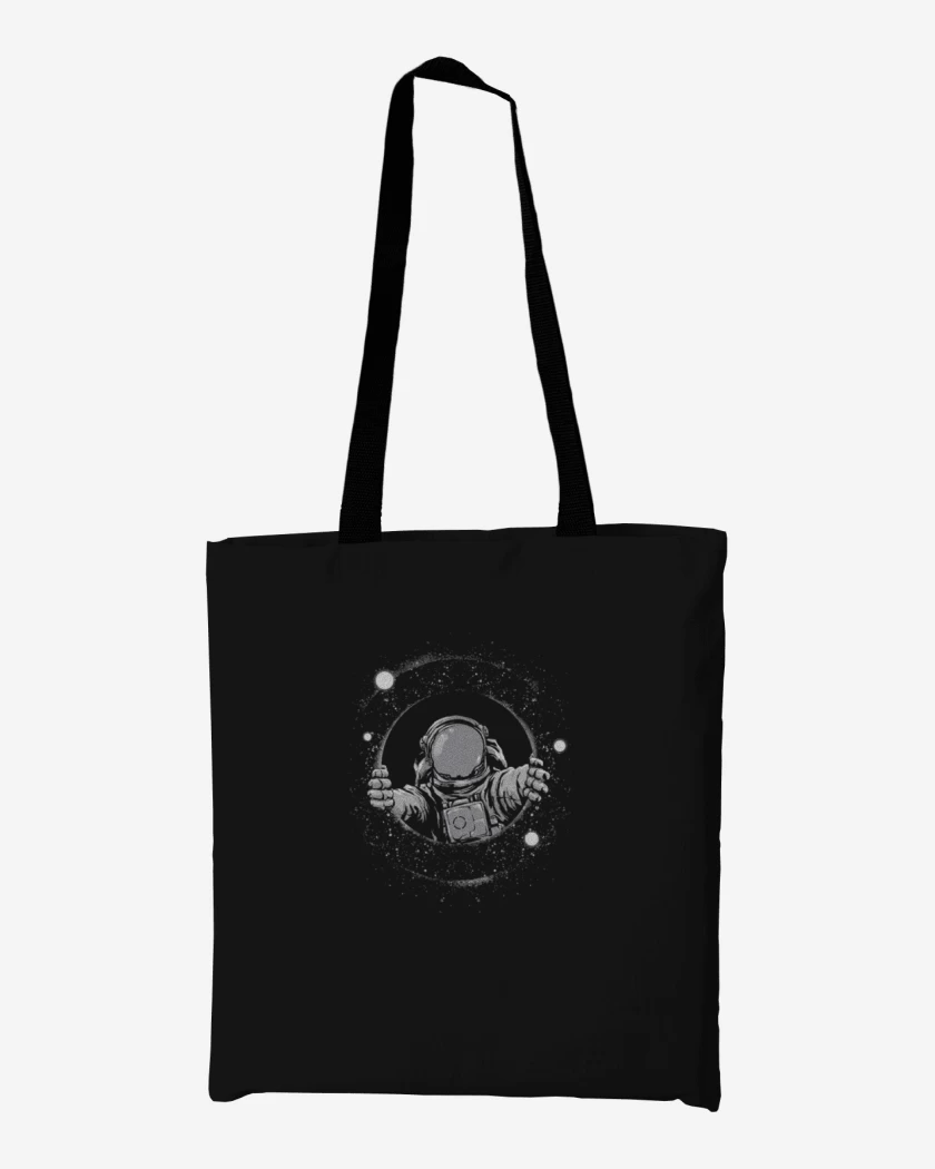 Totebag Negro de Astronauta 9