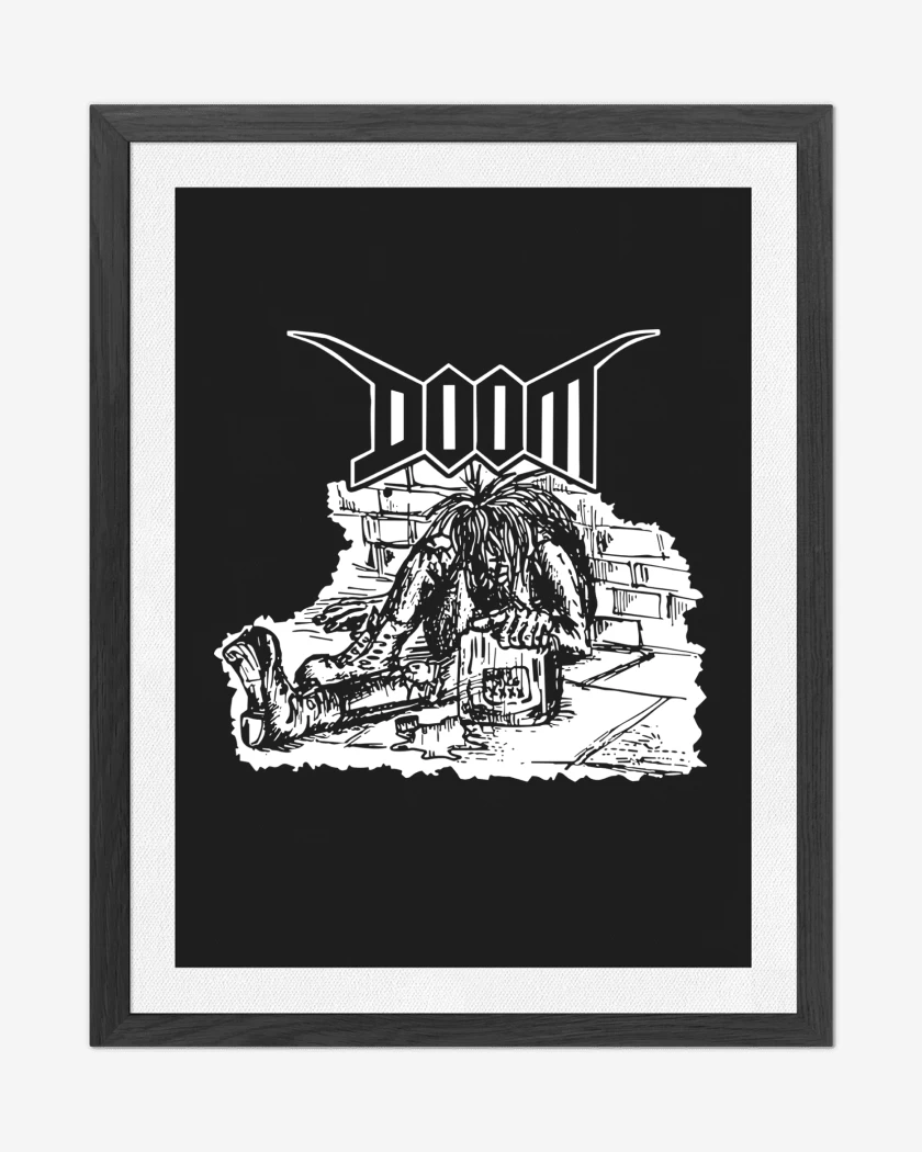 Cuadro decorativo Negro de Doom Crust II