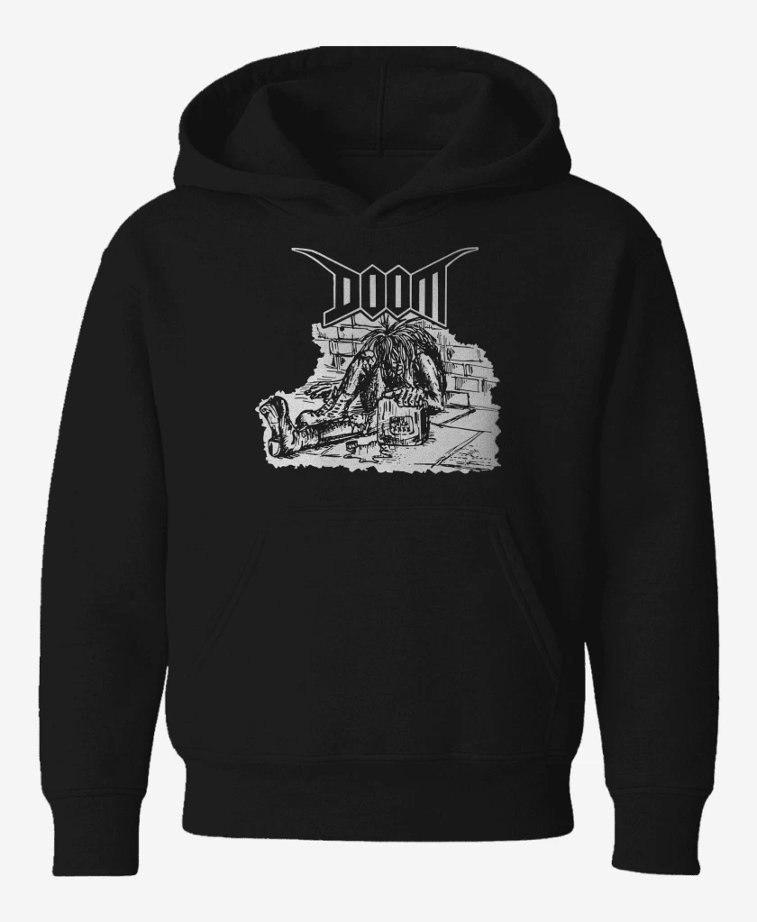 Poleron de niño Negro de Doom Crust II