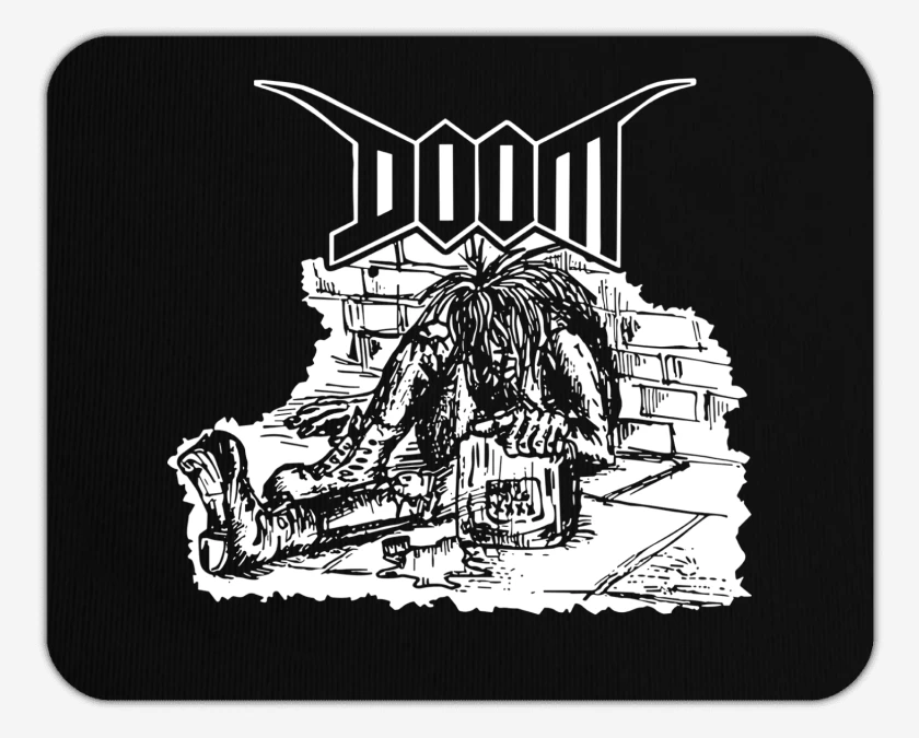 Mousepad Negro de Doom Crust II