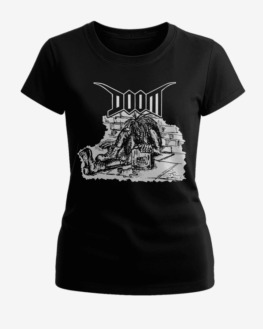 Polera de Mujer Negro de Doom Crust II
