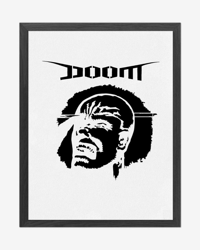 Cuadro decorativo Blanco de Doom The Greatest 