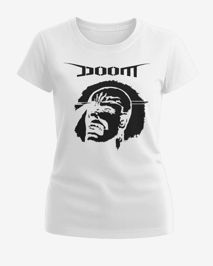 Polera de Mujer Blanco de Doom The Greatest 