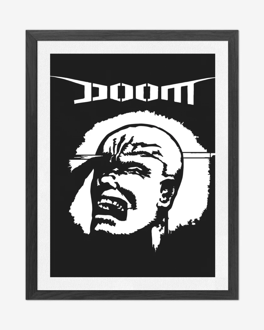Cuadro decorativo Negro de Doom The Greatest Inv
