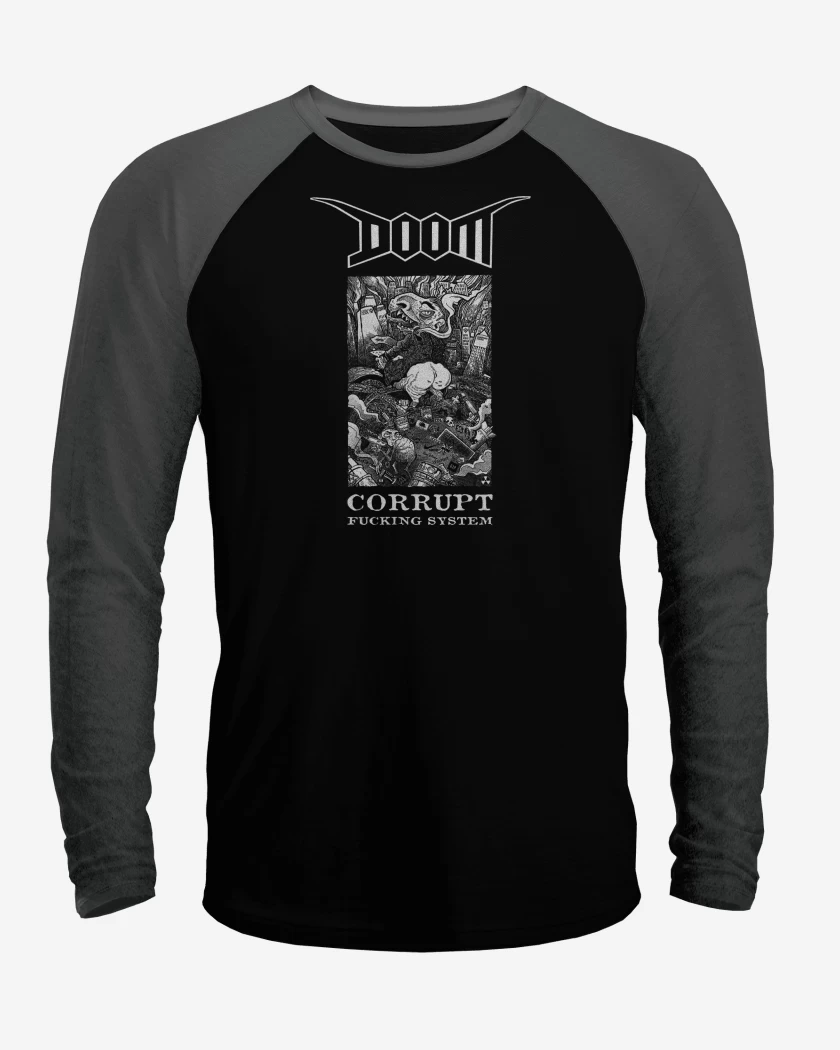 Polera Raglan Doom Corrupt