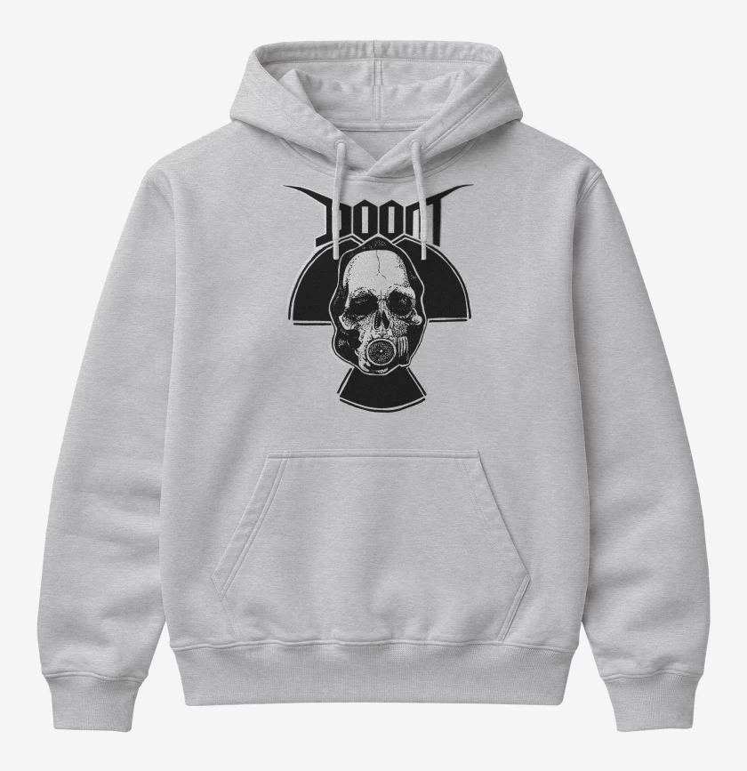 Poleron Canguro básico Doom Calavera