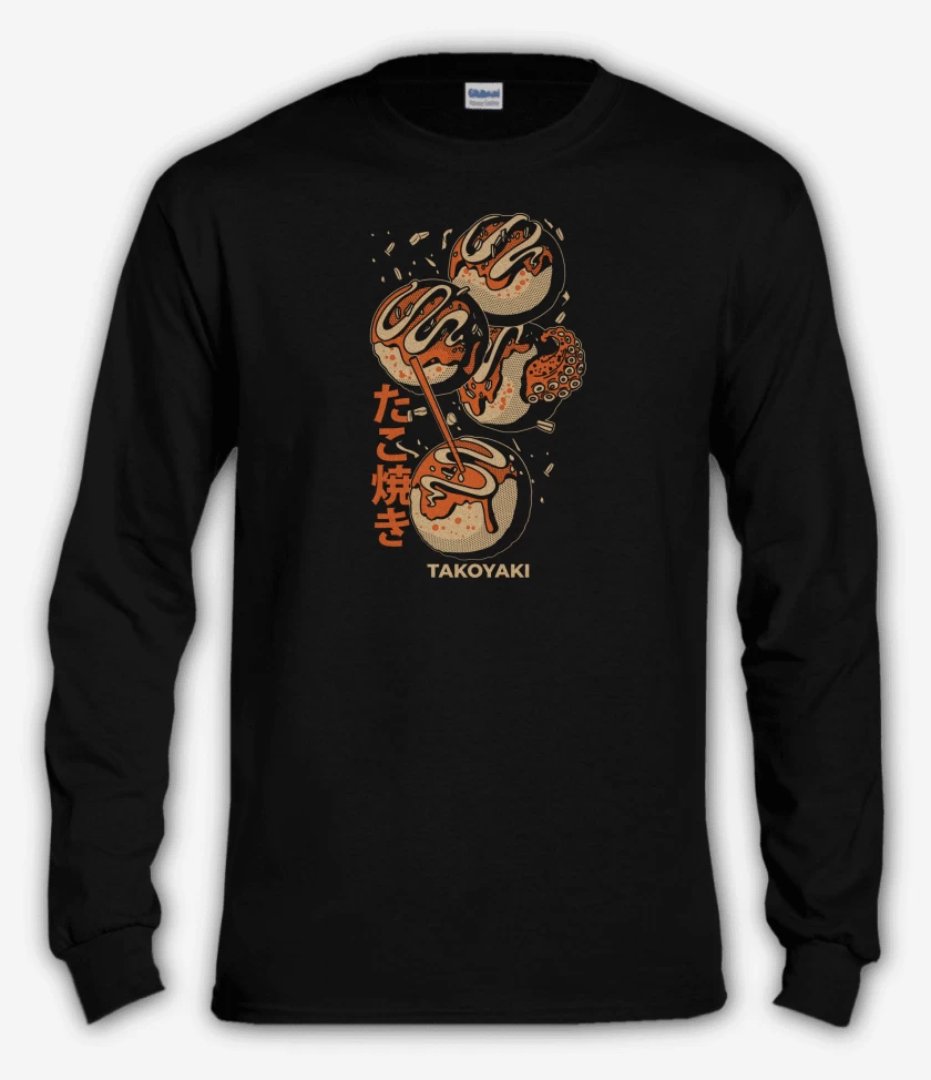 Polera manga larga Negro de TakoYaki