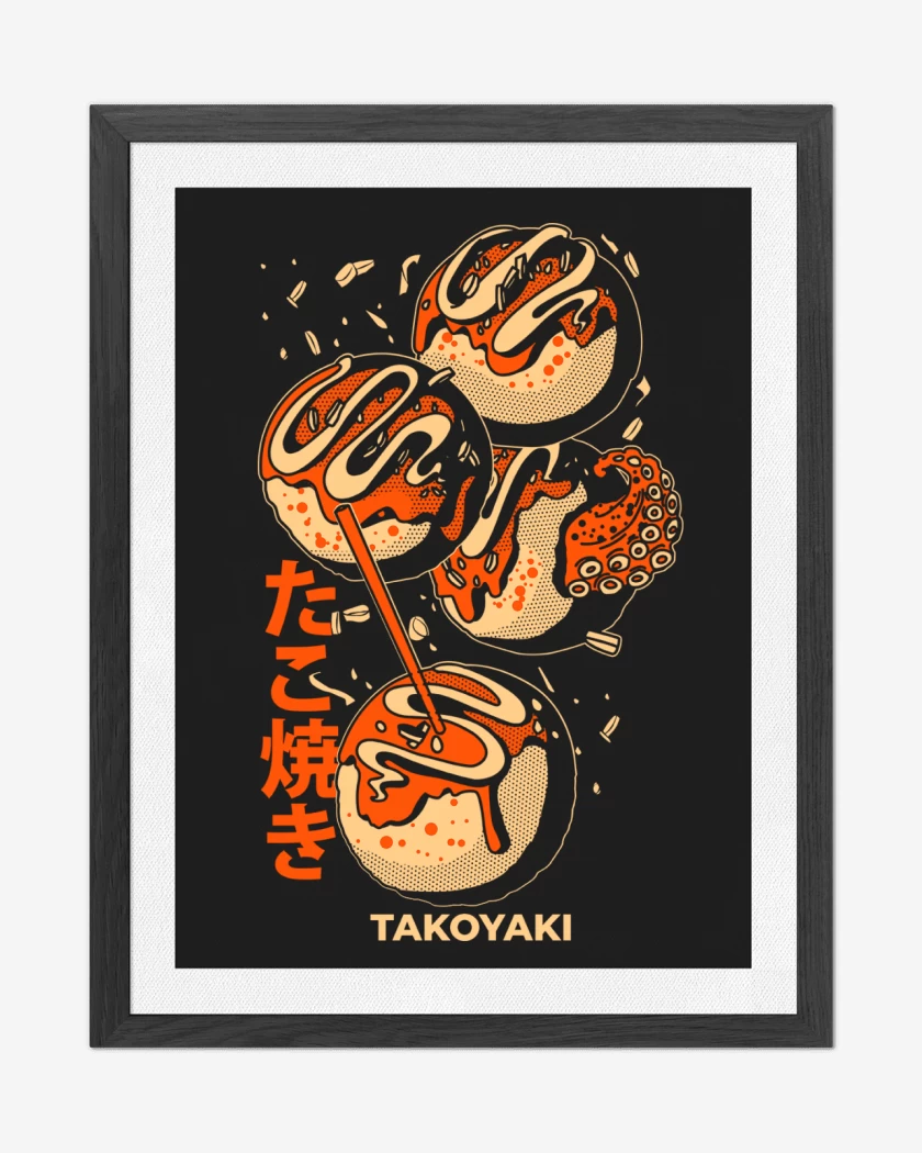 Cuadro decorativo Negro de TakoYaki