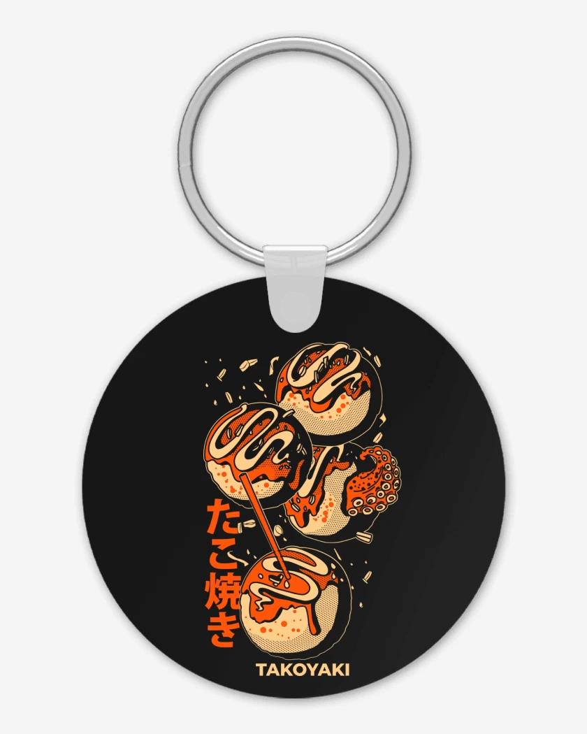 Llavero Negro de TakoYaki