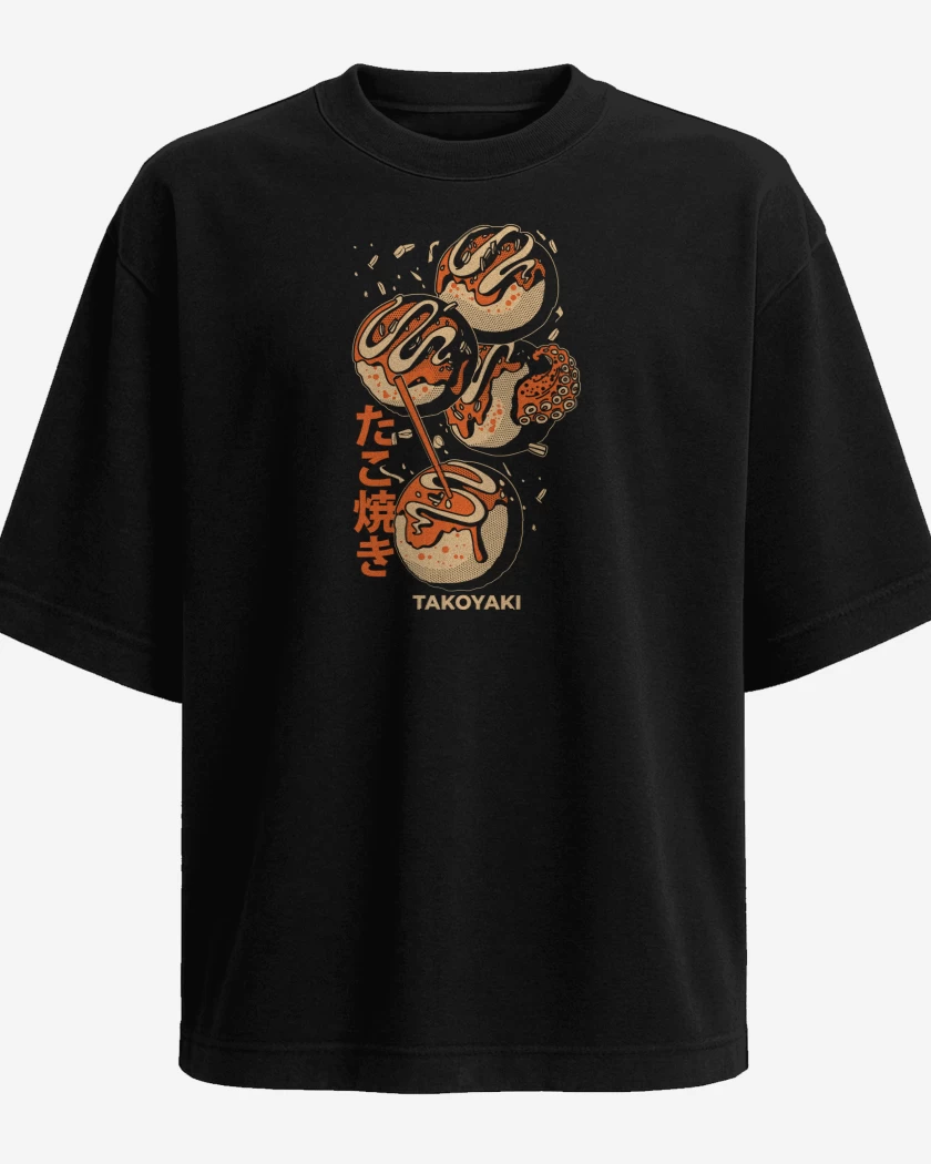 Polera Oversize Negro de TakoYaki