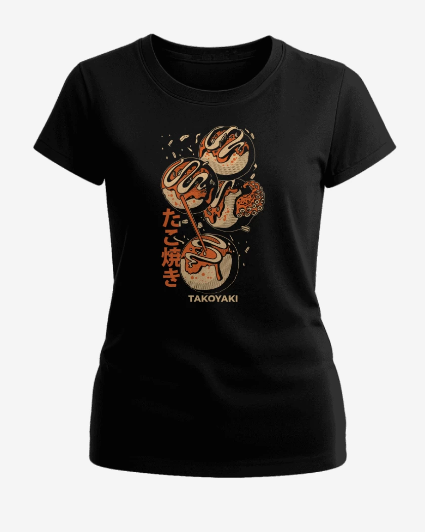 Polera de Mujer Negro de TakoYaki