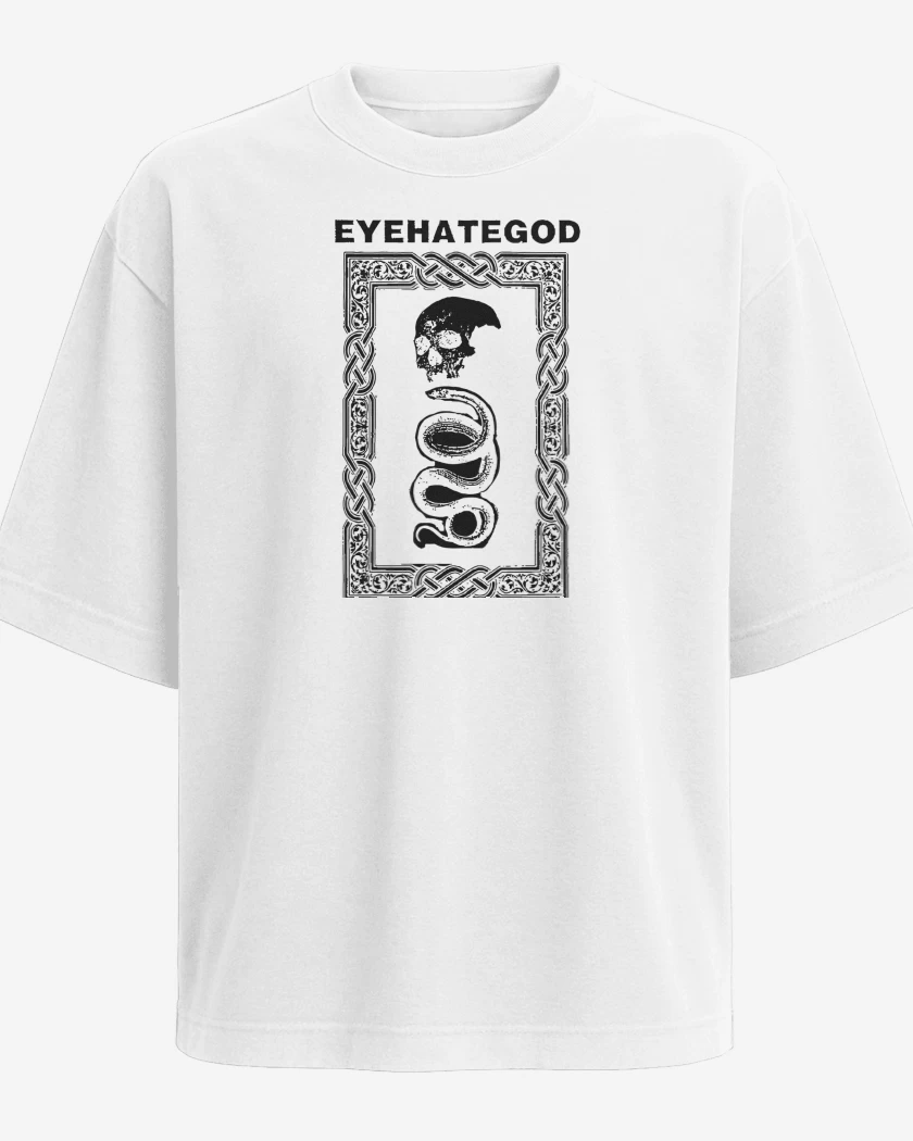 Polera Oversize Blanco de Eyehategod N