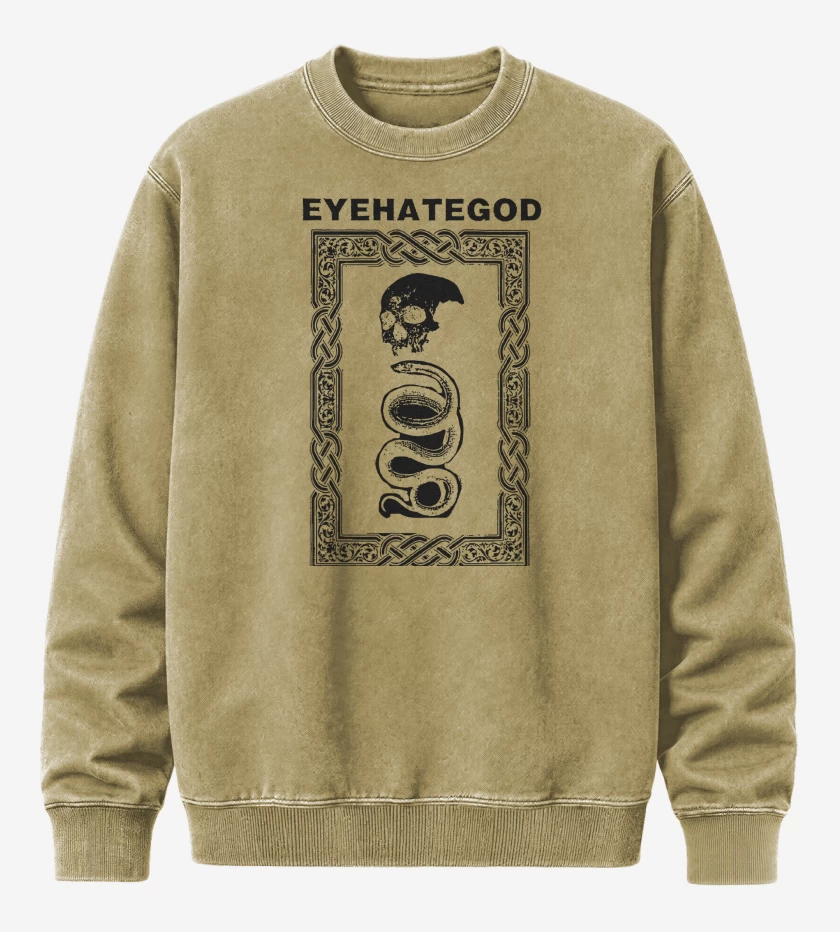 Poleron Polo Acid Wash Beige de Eyehategod N