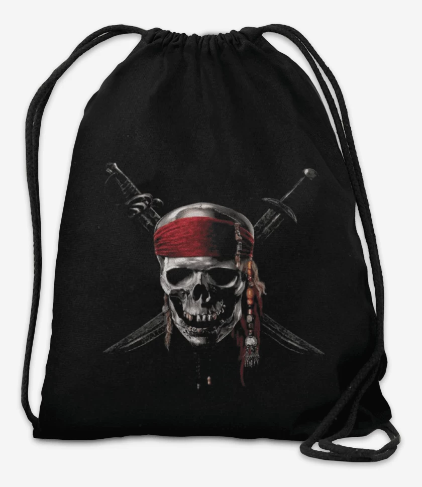 Mochila Negro de Piratas del caribe