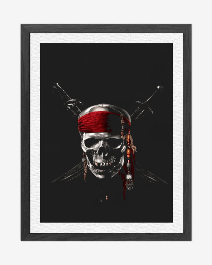 Cuadro decorativo Negro de Piratas del caribe