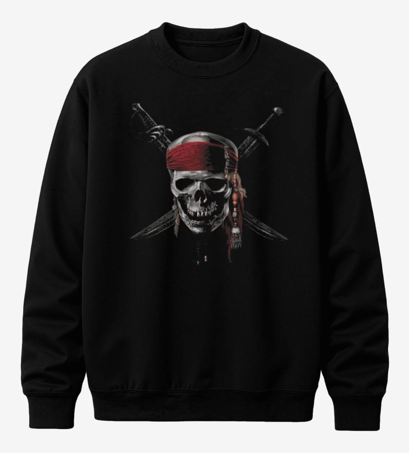 Poleron polo Negro de Piratas del caribe
