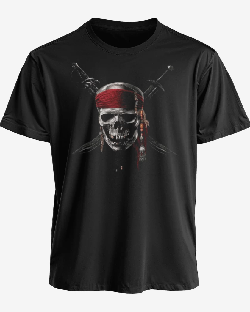 Polera premium Negro de Piratas del caribe