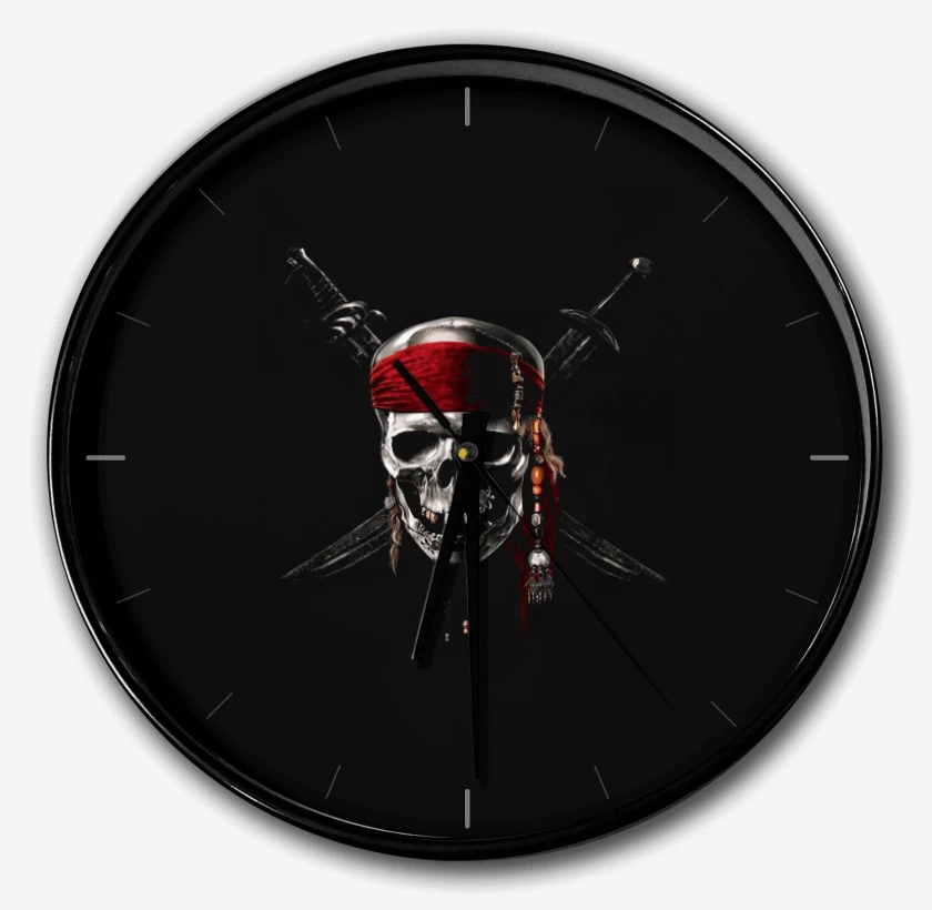 Reloj Negro de Piratas del caribe