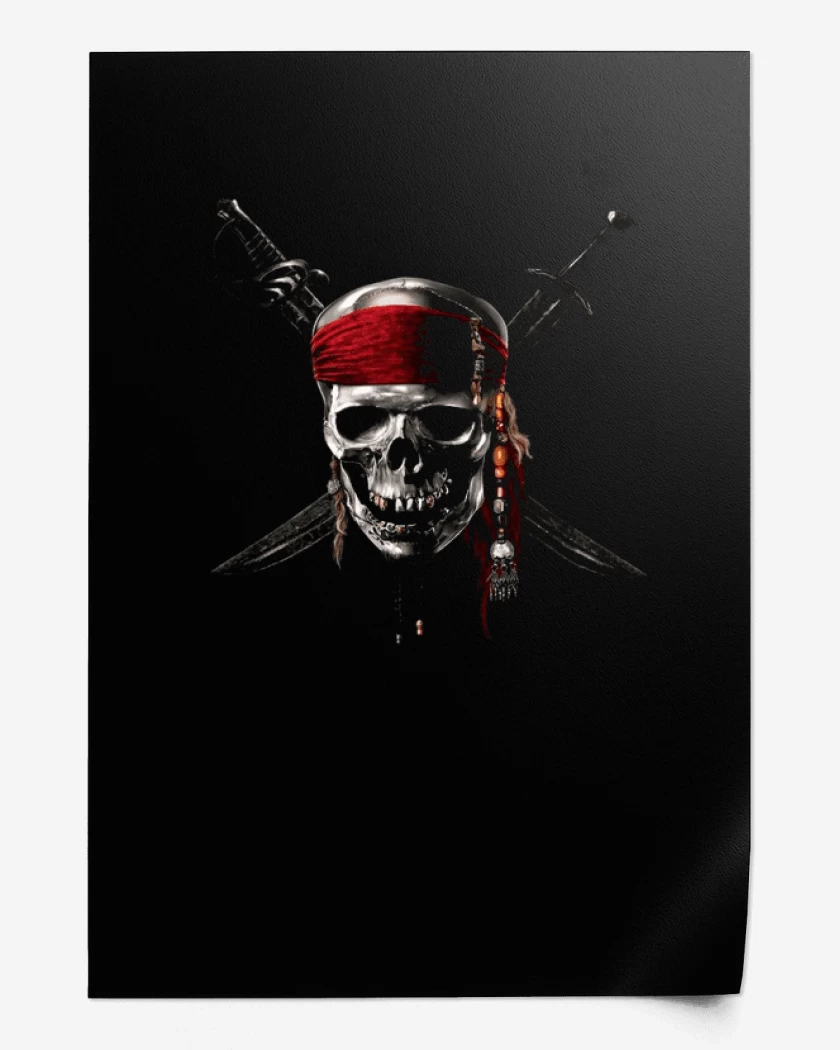 Print Negro de Piratas del caribe