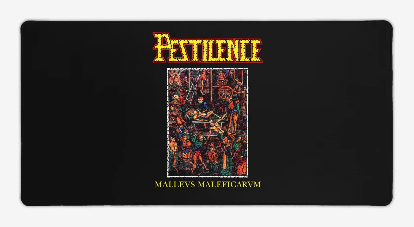 Mouse pad Gamer Negro de Pestilence Maleficarvm
