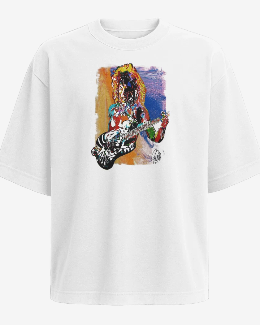 Polera Oversize Blanco de George Lynch Dokken