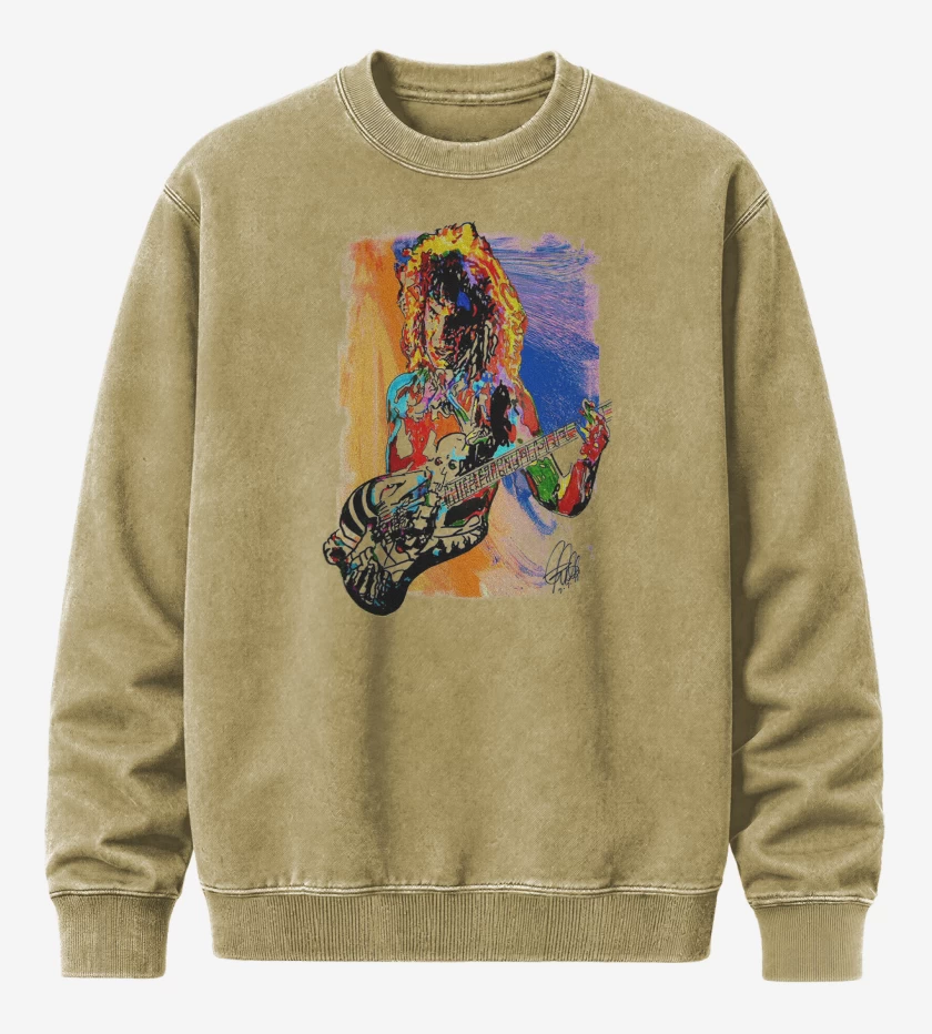 Poleron Polo Acid Wash Beige de George Lynch Dokken