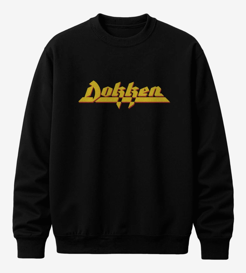 Poleron polo Negro de Dokken Logo