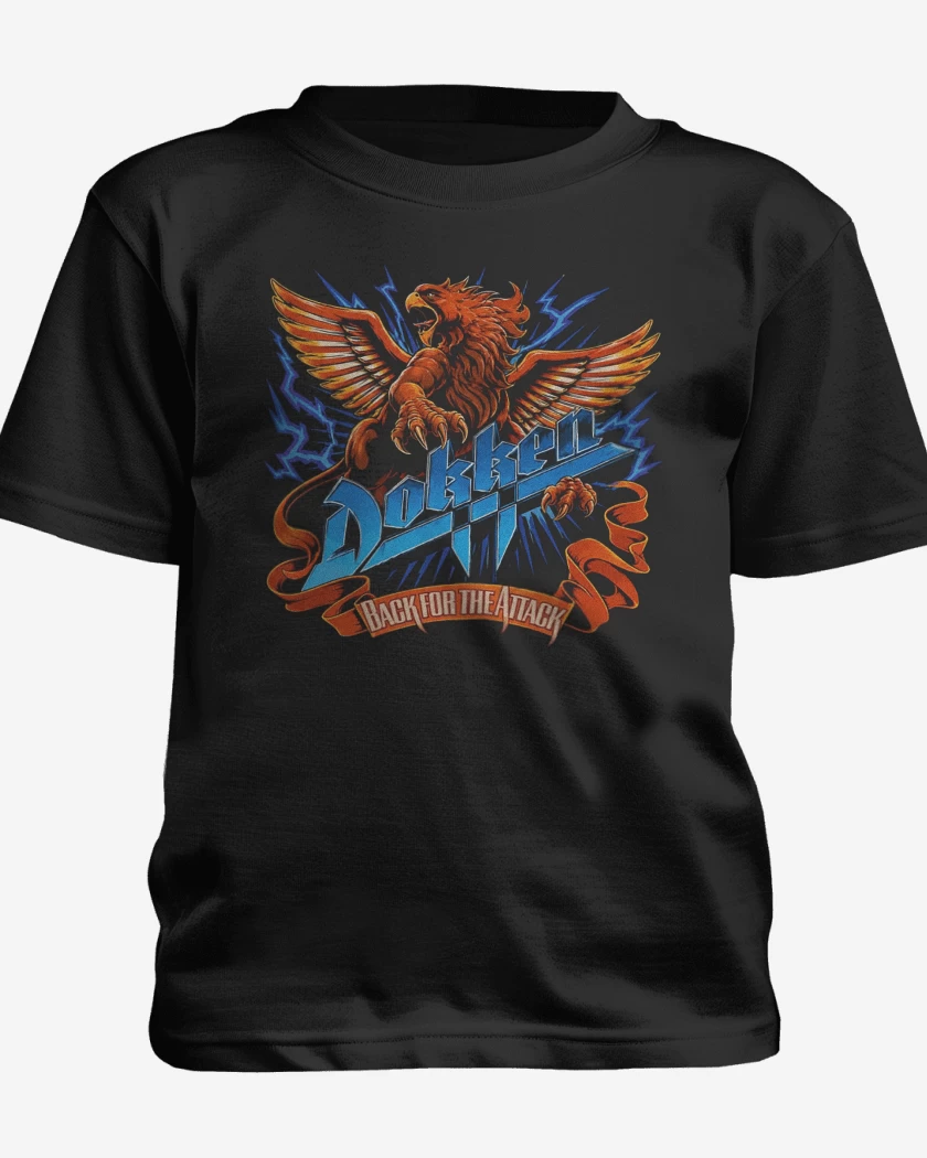 Polera de niño Negro de Dokken Back For the Attack