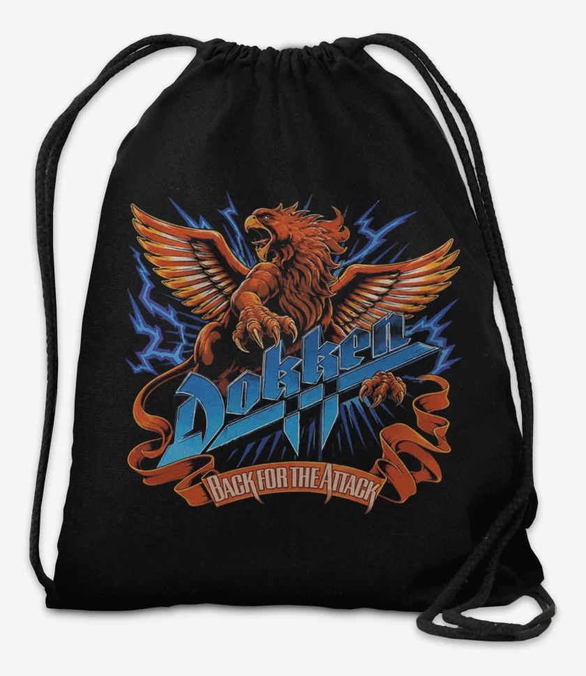 Mochila Negro de Dokken Back For the Attack