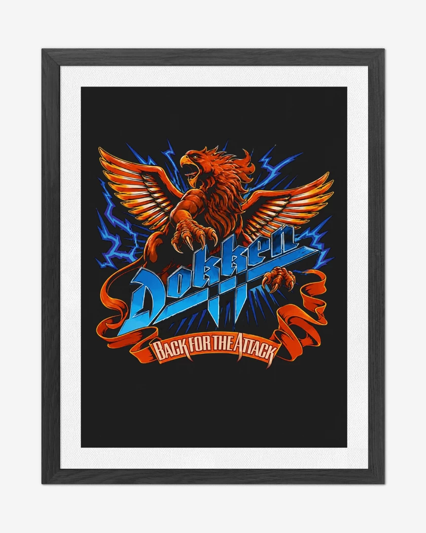 Cuadro decorativo Negro de Dokken Back For the Attack