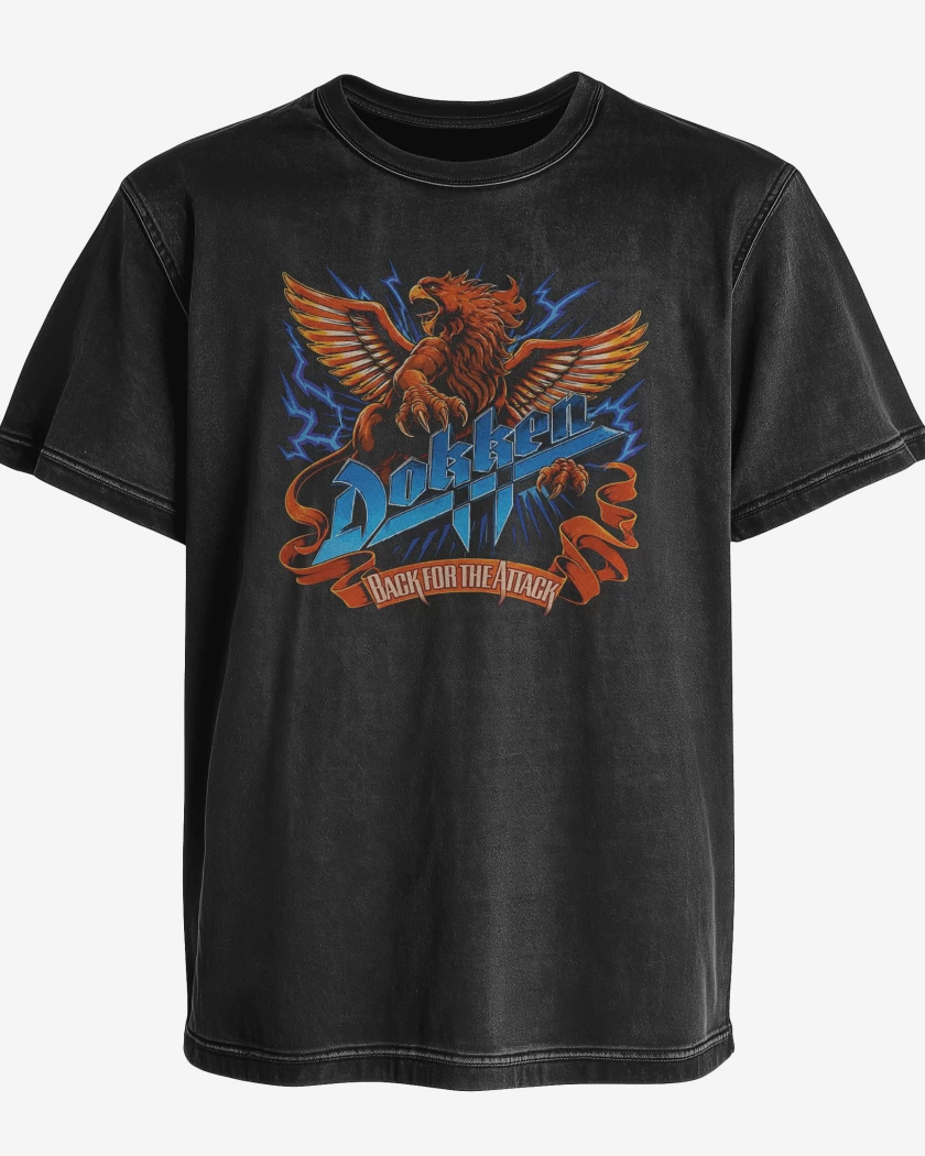 Polera desgastada Dokken Back For the Attack