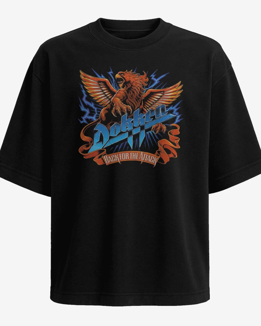 Polera Oversize Dokken Back For the Attack