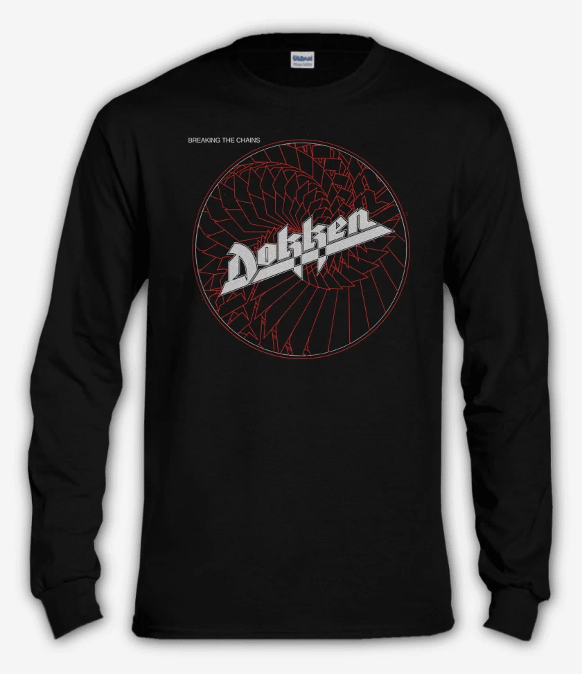 Polera manga larga Negro de Dokken Breaking the Chains
