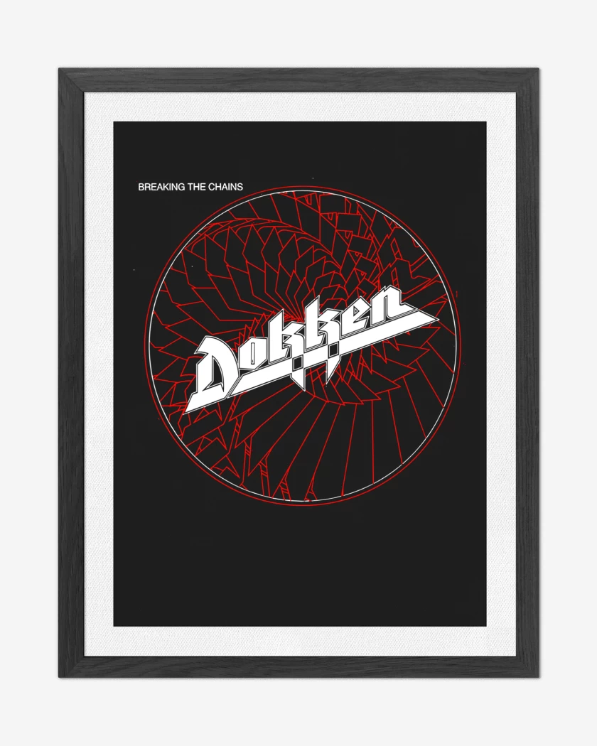 Cuadro decorativo Negro de Dokken Breaking the Chains
