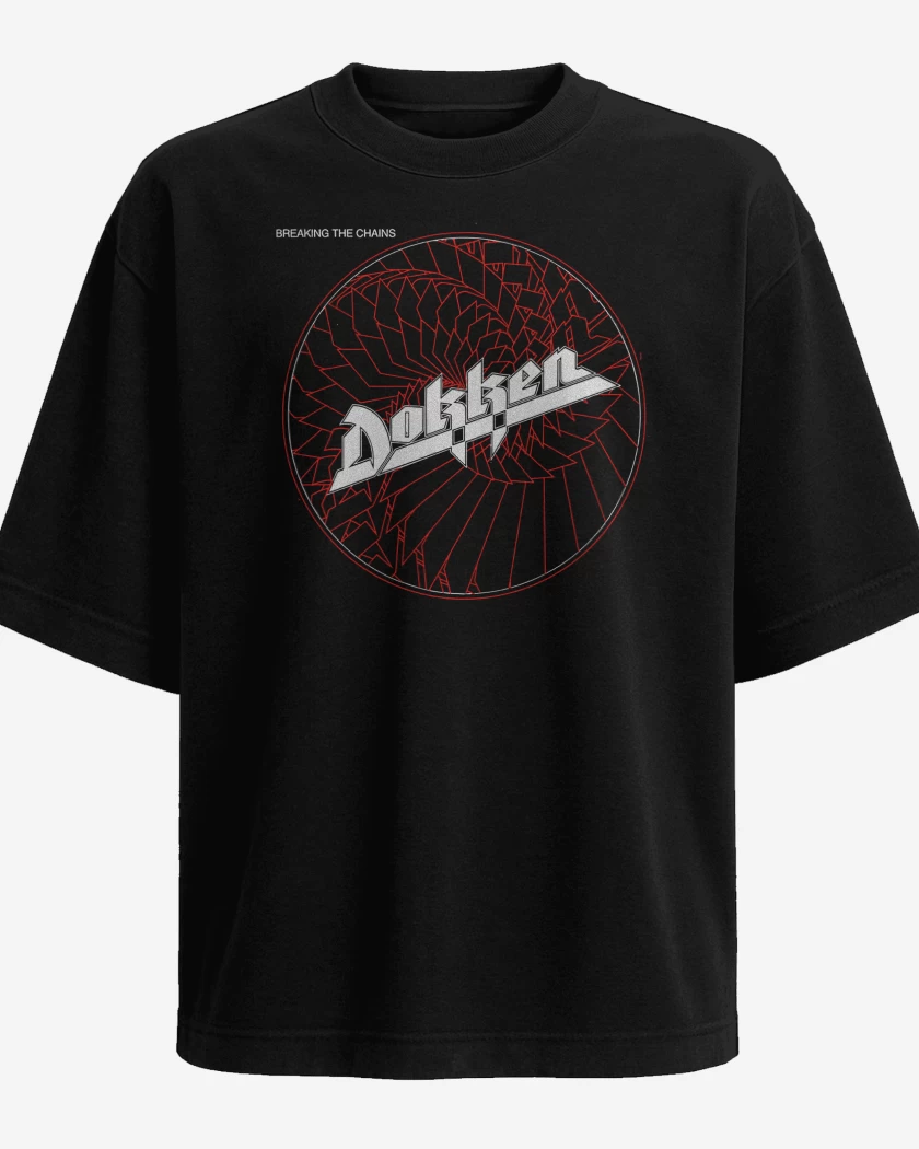 Polera Oversize Dokken Breaking the Chains