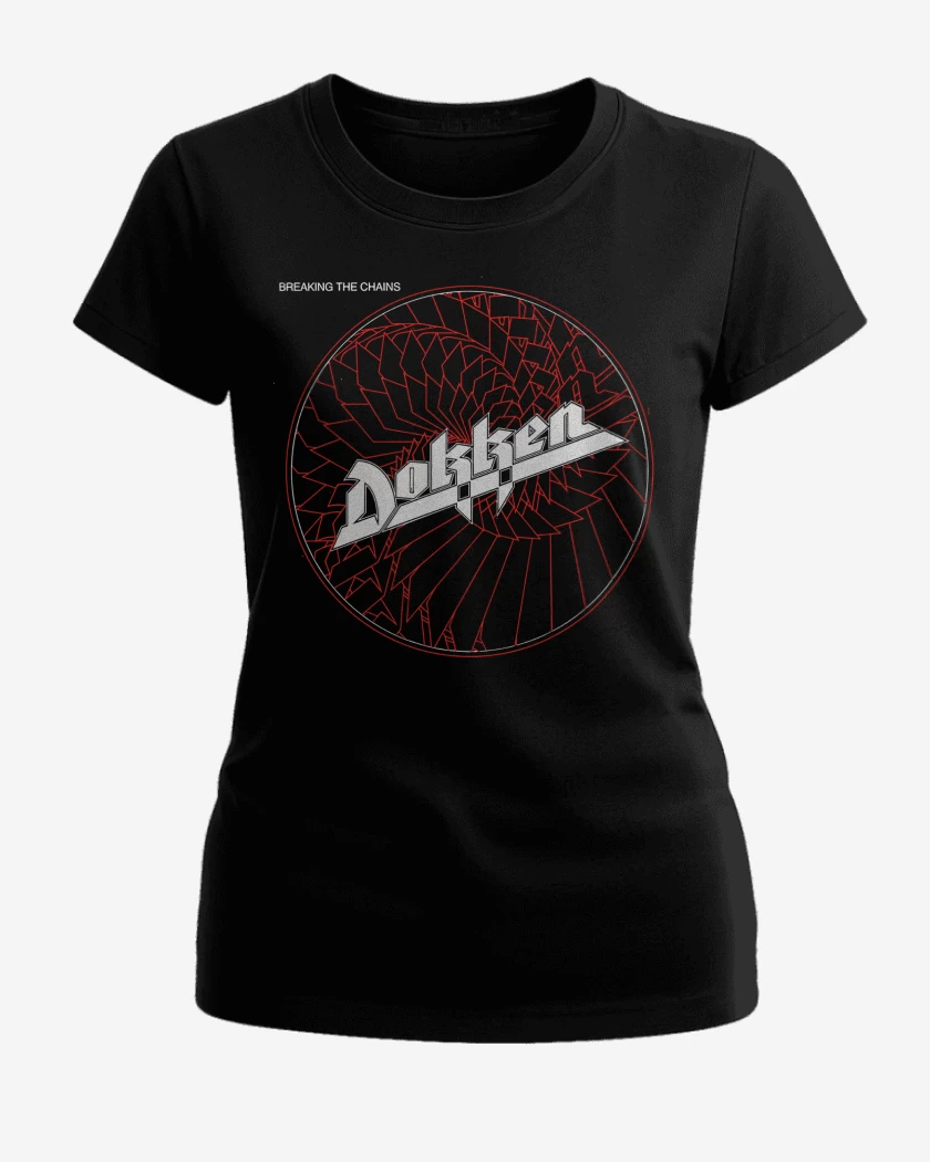 Polera de Mujer Negro de Dokken Breaking the Chains