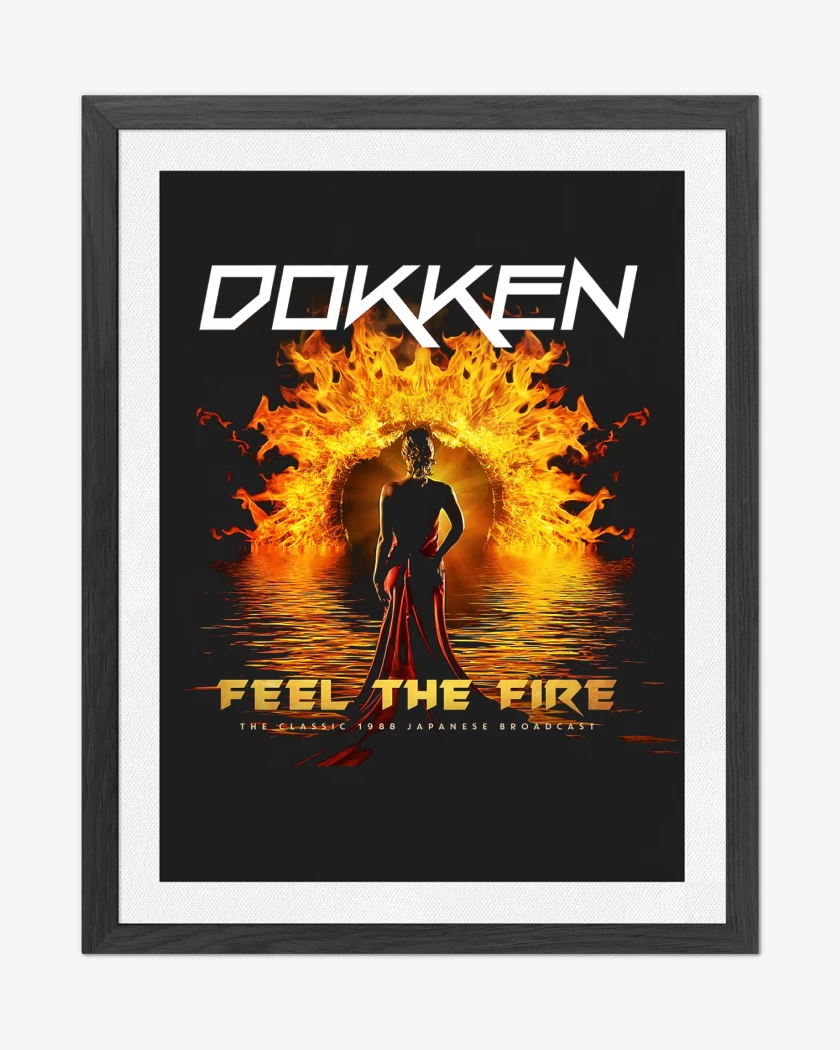 Cuadro decorativo Negro de Dokken Feel the Fire