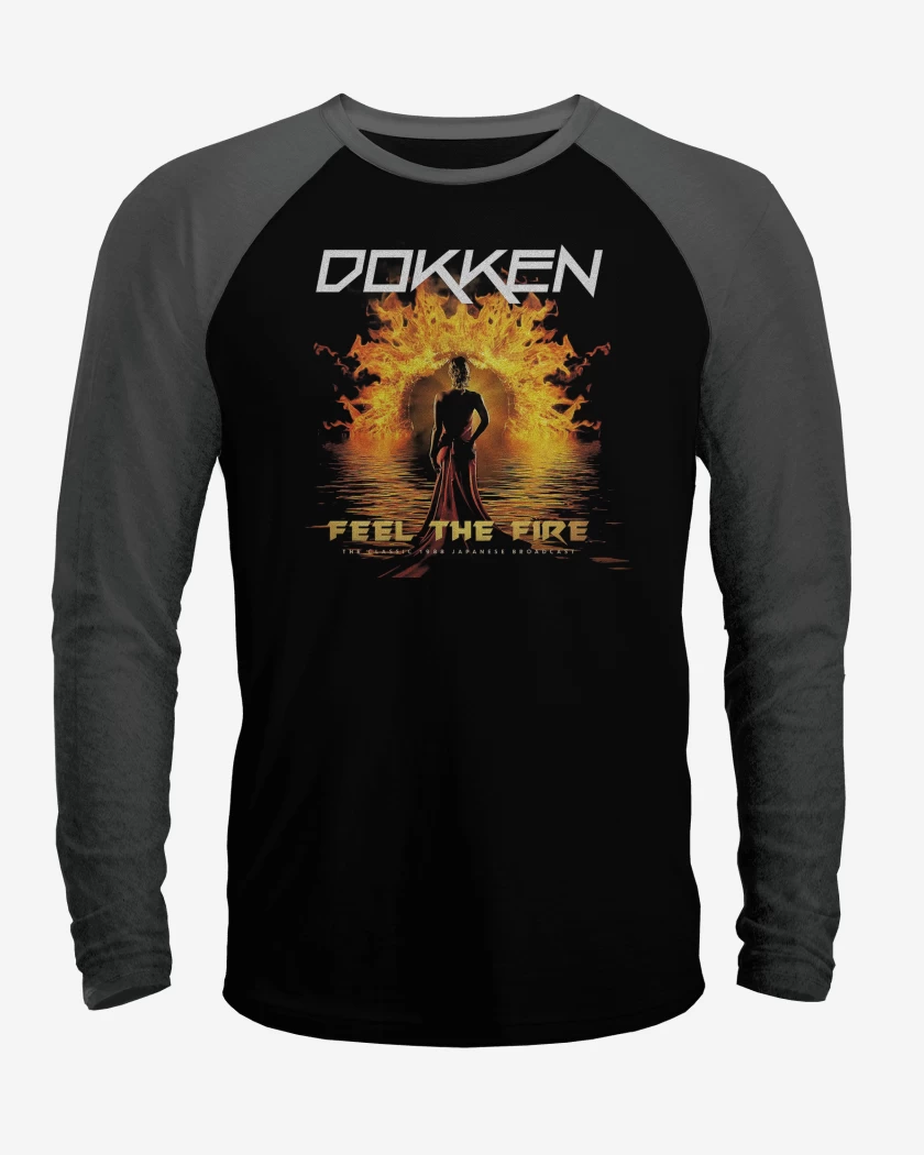 Polera Raglan Dokken Feel the Fire