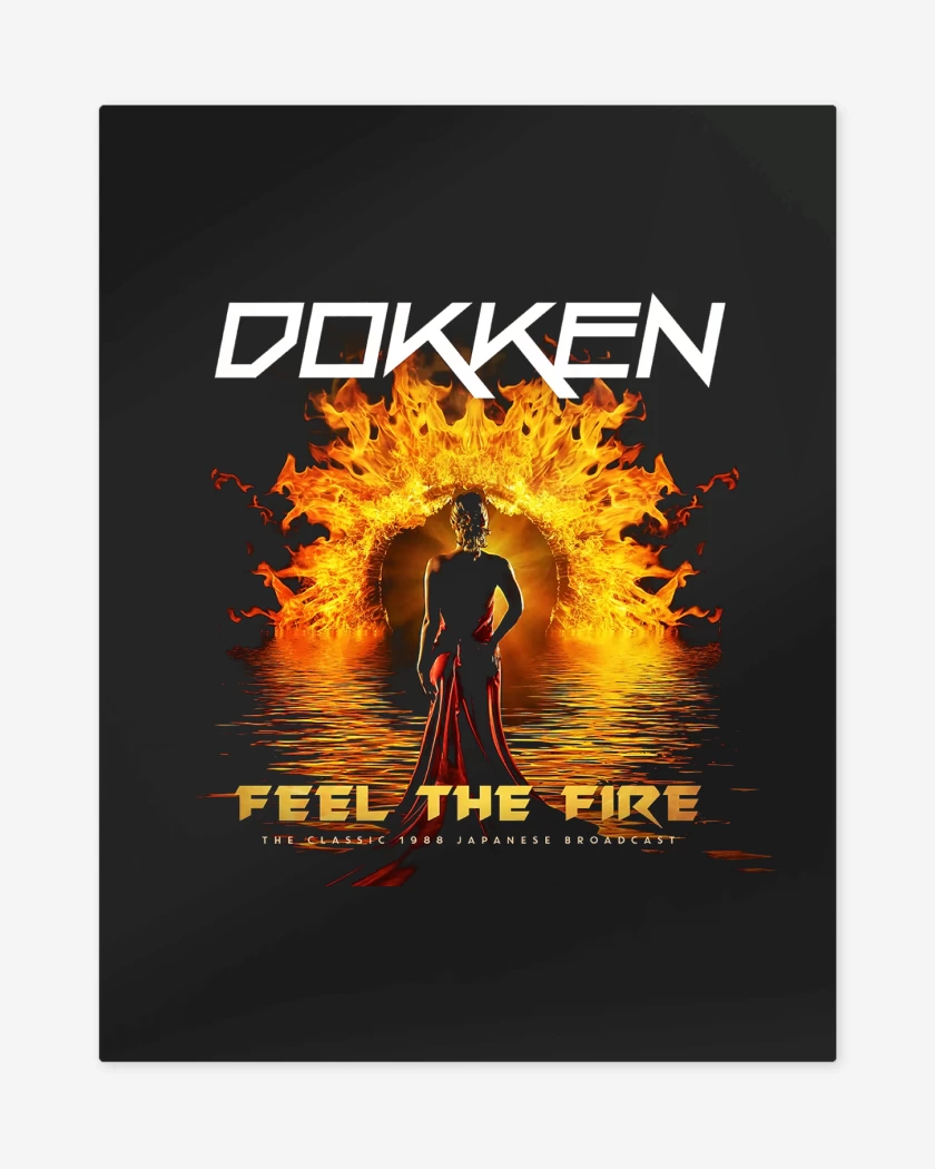Print metalico Dokken Feel the Fire