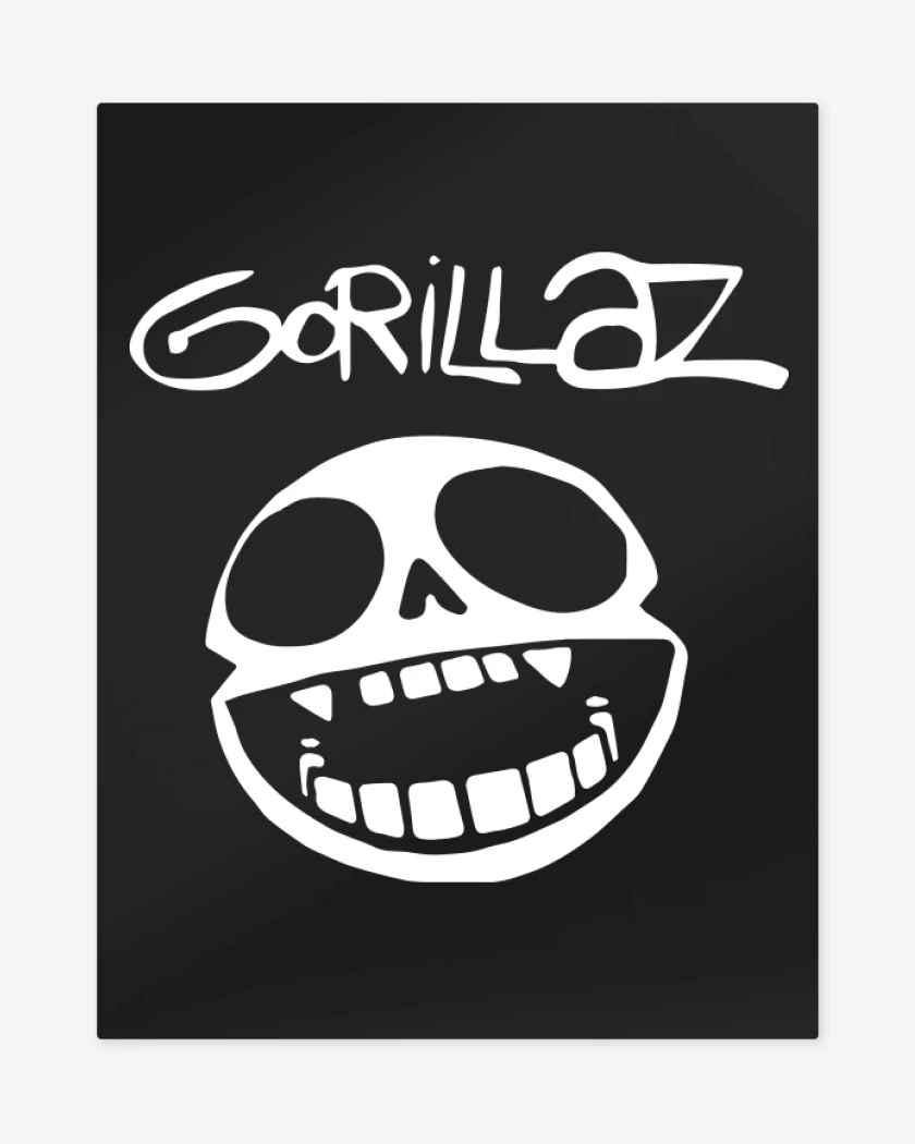 Print metalico Negro de Gorilazz