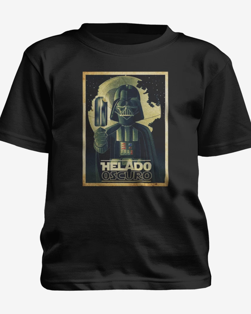Polera de niño Negro de Helado oscuro