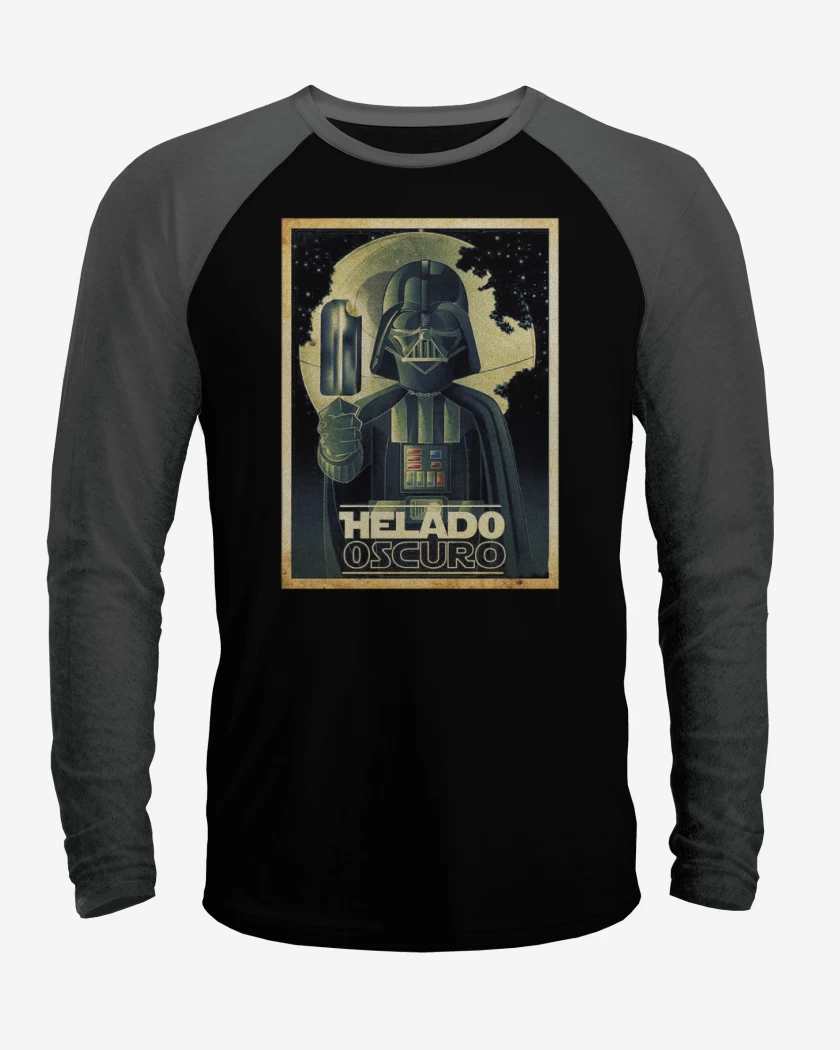 Polera Raglan Helado oscuro