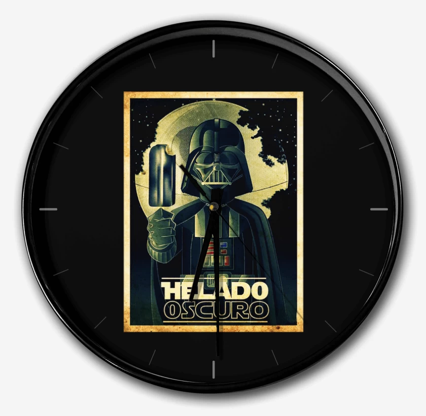 Reloj Negro de Helado oscuro