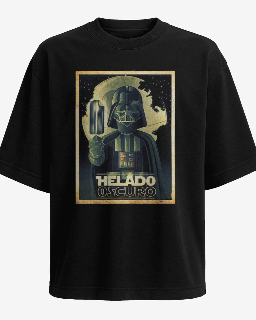 Polera Oversize Helado oscuro